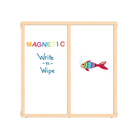 Jonti-Craft KYDZ Suite Panel, S-height, 48 in. Wide, Magnetic Write-n-Wipe 1514JCSMG